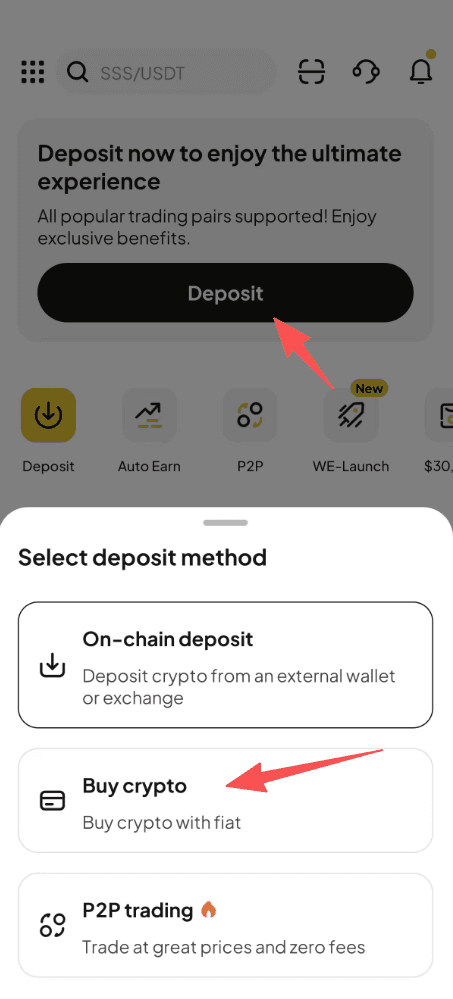 Step1: How to Buy XRP with PLN on WEEX OTC?  APP Version
