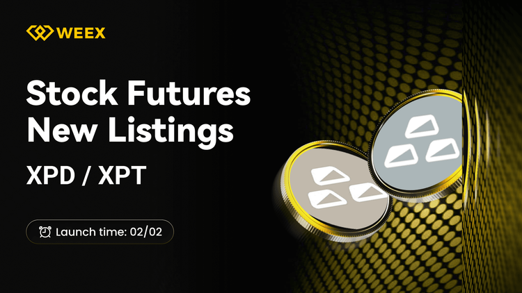 Thông tin niêm yết mới trên sàn WEEX Futures: Hợp đồng vĩnh cửu XPD/USDT và XPT/USDT