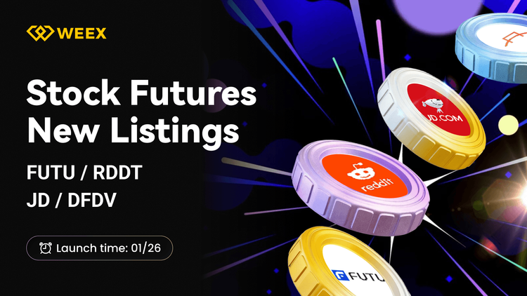 Danh sách Hợp đồng Tương lai WEEX mới: FUTU, RDDT, JD, và cặp DFDV USDT