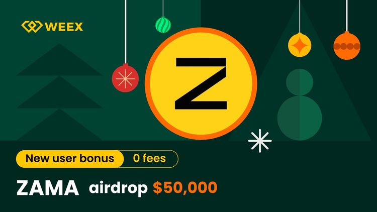 Sự kiện Airdrop ZAMA trên sàn WEEX: Chia sẻ phần thưởng 50.000 USDT